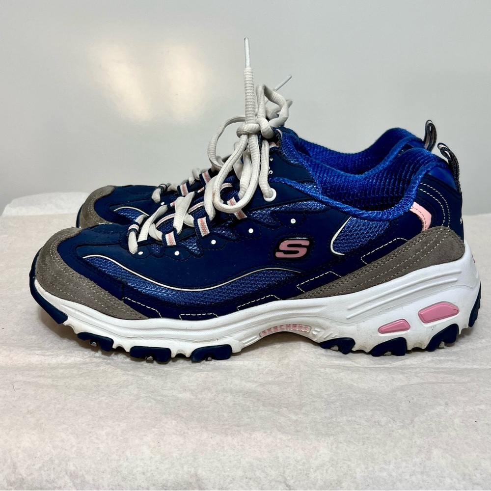 Skechers Women's Sneakers - Blue and Pink